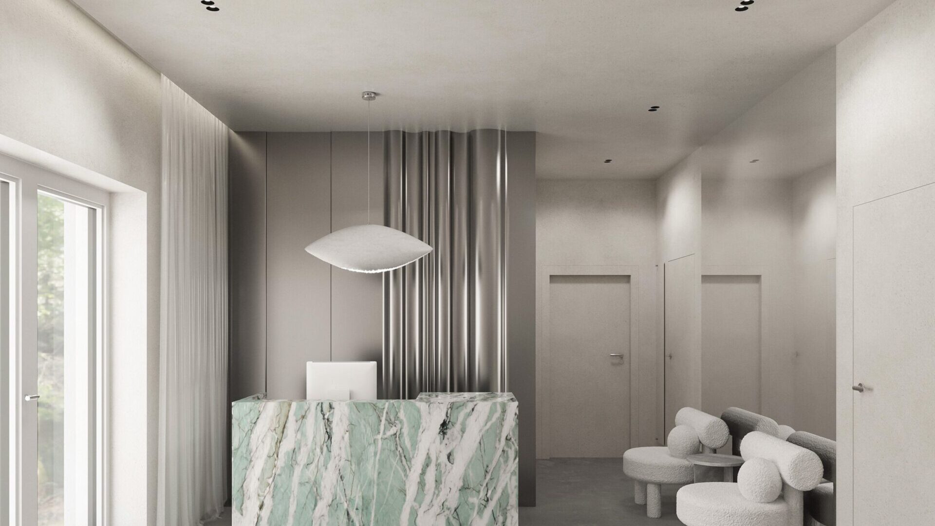 PURE clinic interior · 48 m²